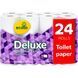 Туалетний папір Ecolo Deluxe 3 шари, 24 рулони, білий VM-102-010 фото